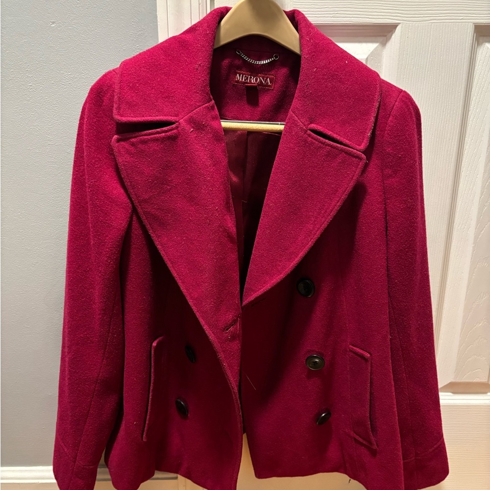 Merona Women's Fuchsia Peacoat